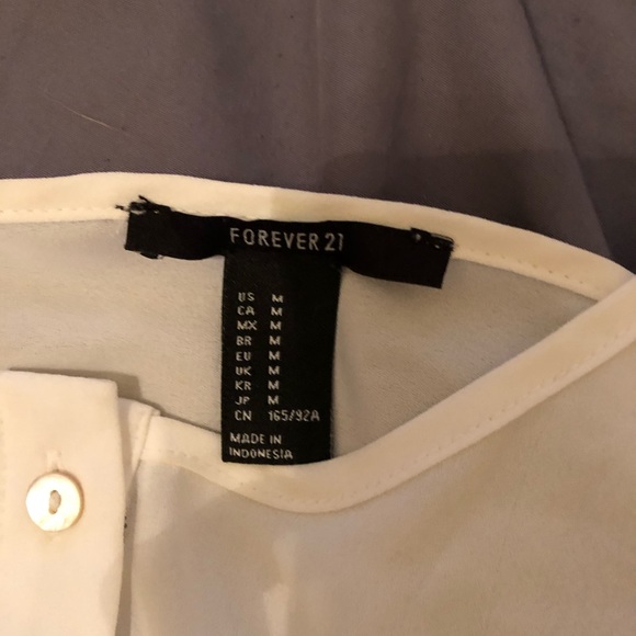 🆑⚡️White sheer tank top forever 21 - Picture 2 of 4